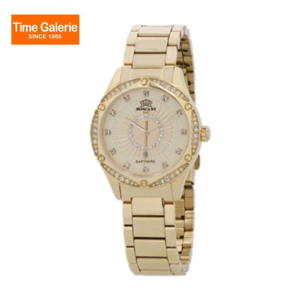 ROSCANI ROSWE455G1 Gold Dial Stainless Steel Strap Analog Women Watch